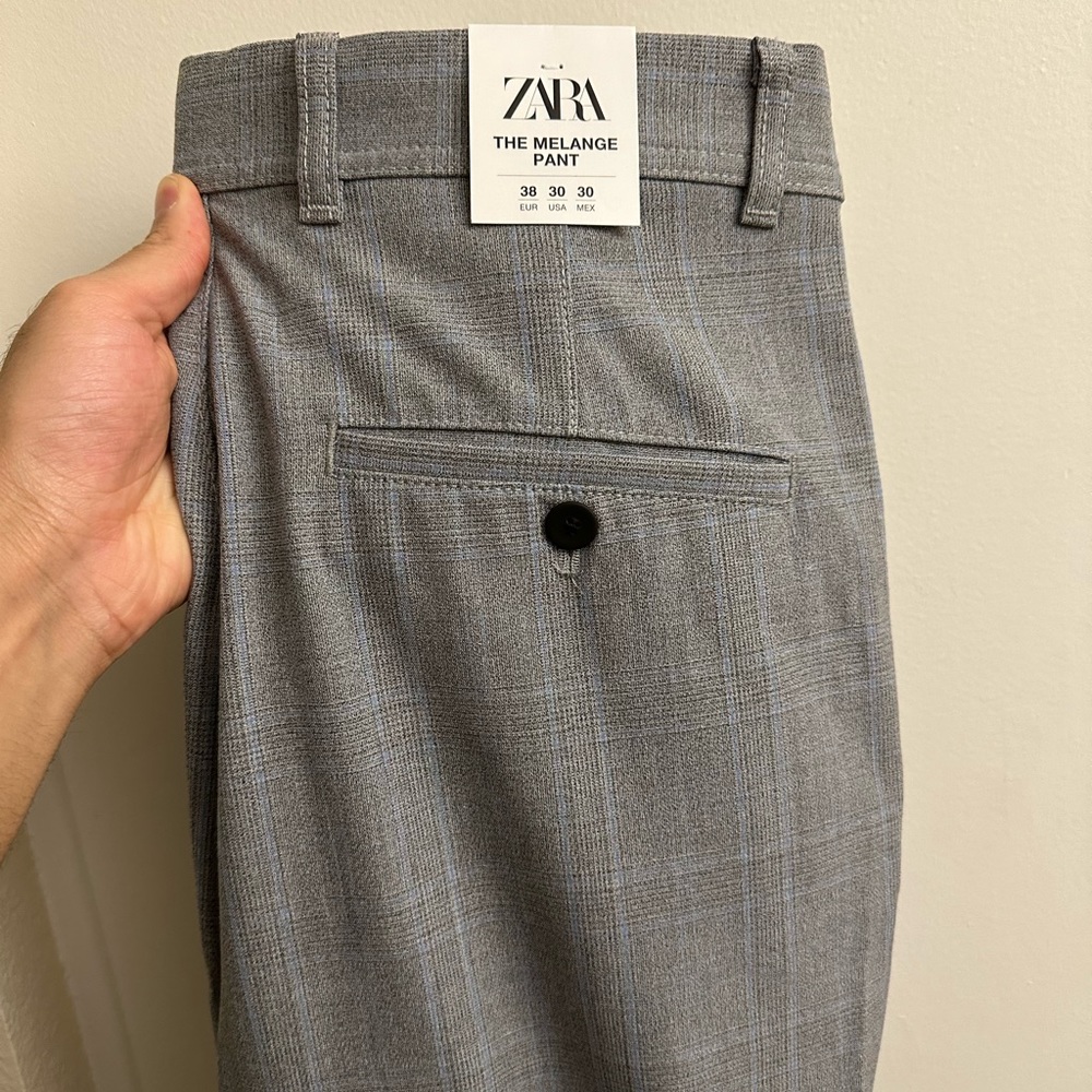 Zara Men’s The Melange Pant slim bi-stretch size 30- NWT